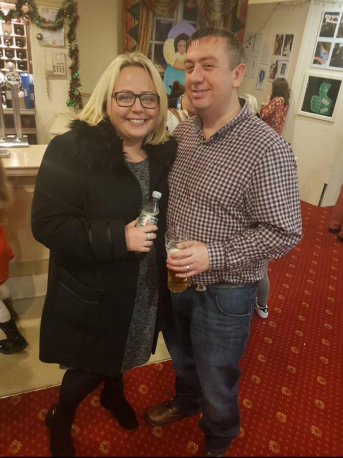 Mel & Mr Mel at the Christmas Panto in 2017