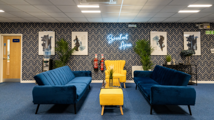 breakout areas for a healthy workplace environment