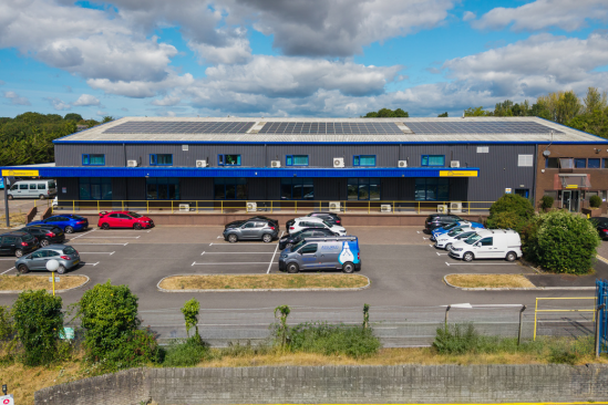 Free parking at the business centre